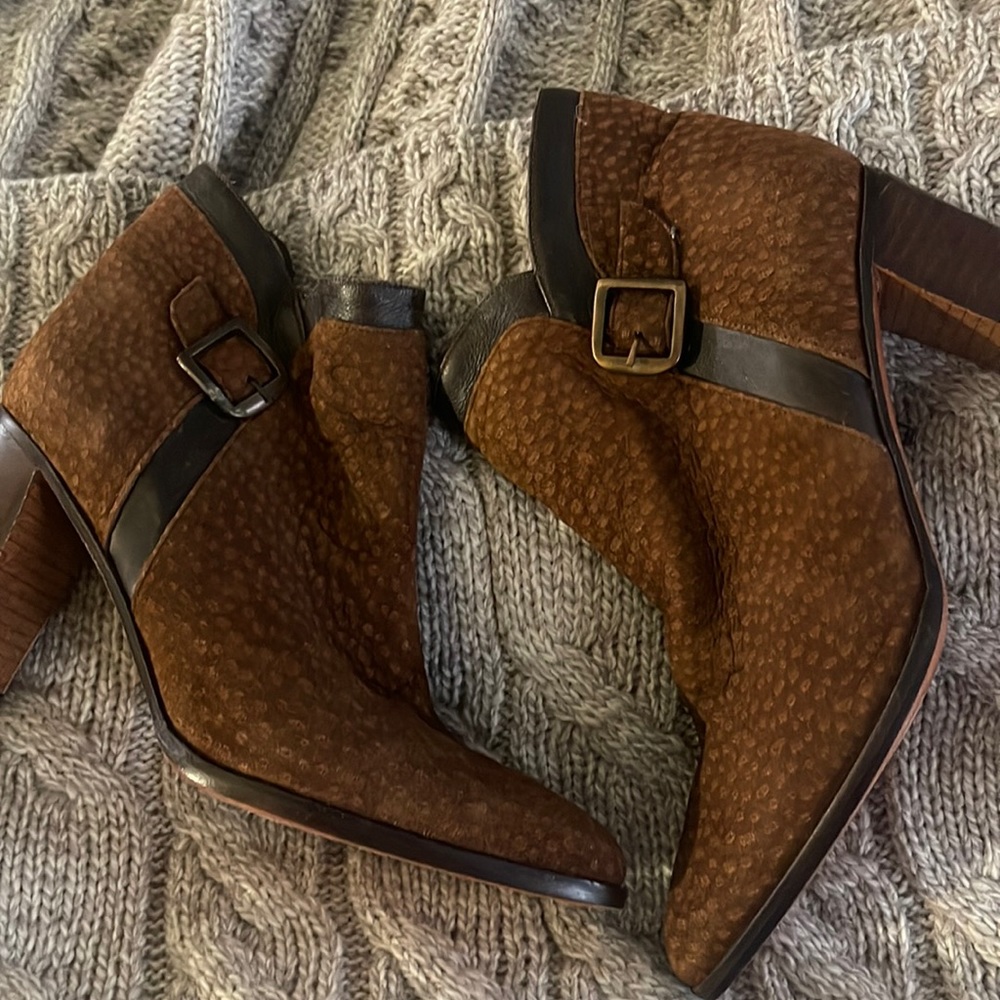 Leather boots